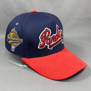 Pandemonium Pande Aye Snapback Hat Cap Navy Adjustable Baseball Athletic Mens